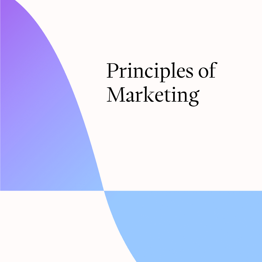 Cover for *Principles of Marketing Course